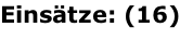 Einsätze: (16)